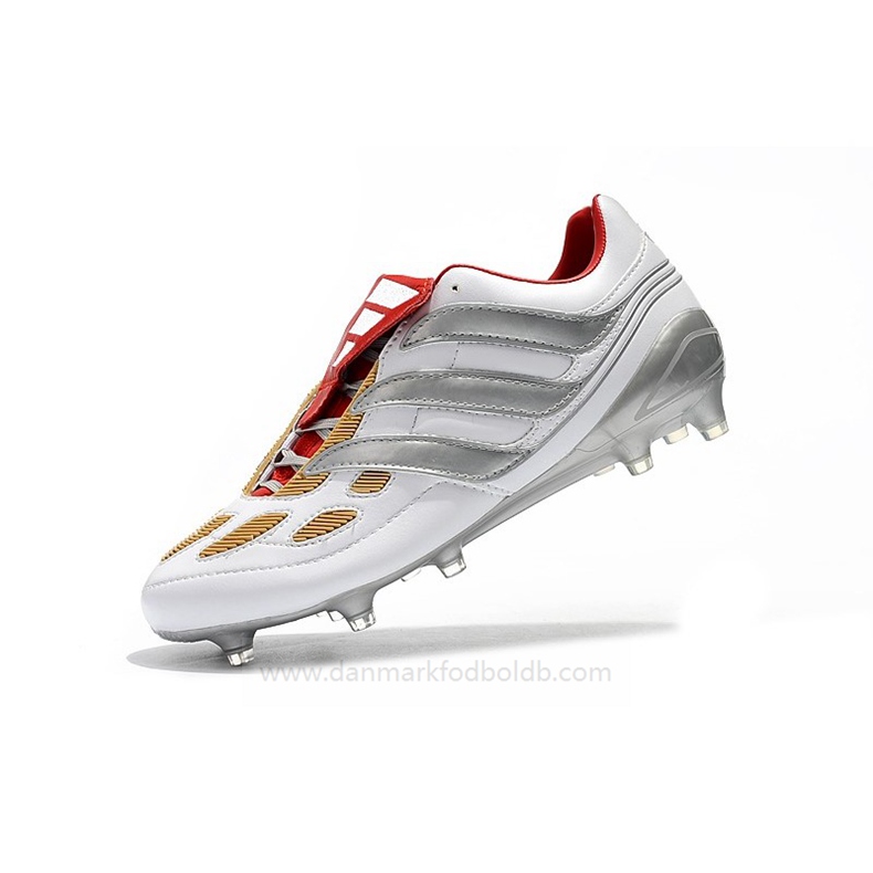 Adidas Predator Accelerator Electricity FG Fodboldstøvler Herre – Sølv Guld Rød
